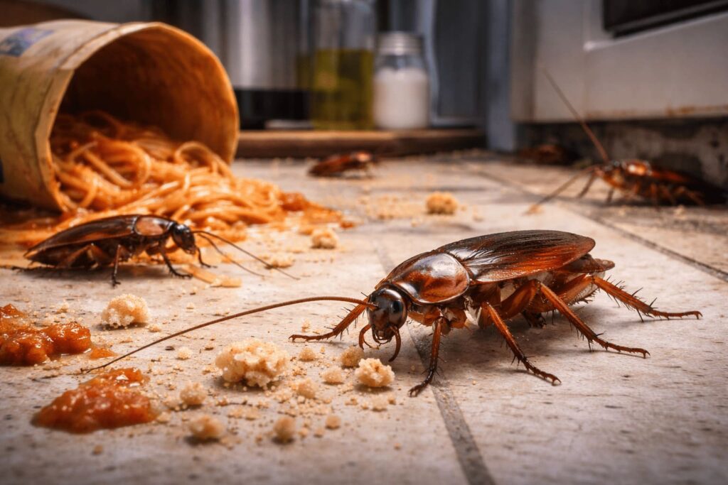 cockroaches in kitchen