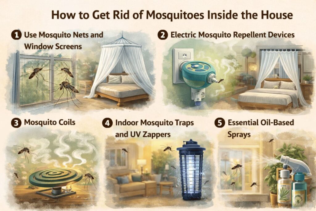 different ways to get rid of mosquitoes